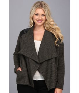 BB Dakota Plus Size Benny Jacket Womens Sweater (Olive)