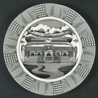 222 Fifth (PTS) Slice Of Life Doggie Diner Dinner Plate, Fine China Dinnerware  