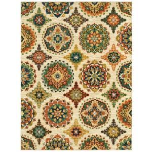 Shaw Living Chromatic Ivory 7 ft. 9 in. x 10 ft. 3 in. Area Rug DISCONTINUED 3UA9379100