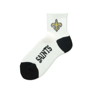 New Orleans Saints For Bare Feet Ankle White 501 Med Sock