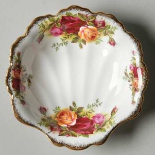 Royal Albert Old Country Roses Shell Shaped Dish, Fine China Dinnerware   Montro