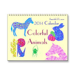 Fun Every Month Colorful Animals 2014 Calendar