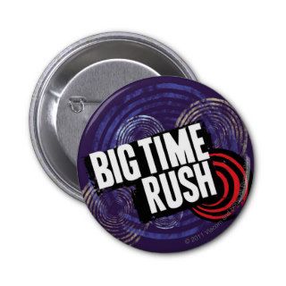 Big Time Rush Logo   Purple Pinback Buttons