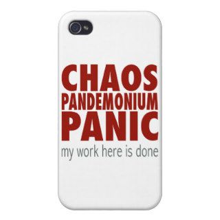 Chaos Pandemonium Panic iPhone 4/4S Cases