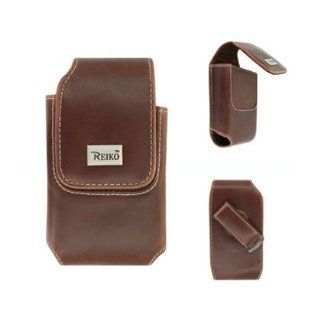 Fashionable Leather Vertical Pouch Protective Carrying Case with belt clip for LG CP150 NOKIA 1606 2605 7205 SAMSUNG A237 AT&T Sprint Verizon T mobile   Brown Cell Phones & Accessories