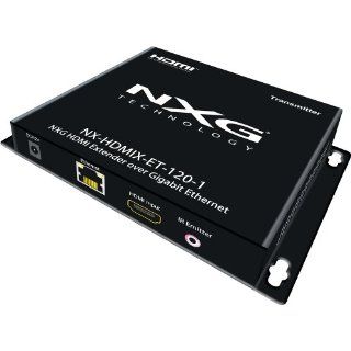 NXG TECHNOLOGY NX HDMIX ET IR 120 1 HDMI Extender Over Ethernet 393 Feet Over Single CAT5e/6/7 with IR 1080p Electronics