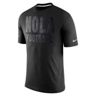 Nike Tri Local (NFL New Orleans Saints) Mens T Shirt   Black