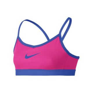 Nike Victory Swoosh Girls Sports Bra   Hyper Pink