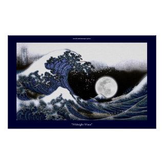 Japanese Tsunami Wave after Hokusai Art Poster
