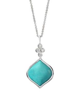 Simone Turquoise/Sapphire Pendant Necklace