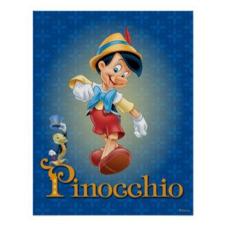 Pinocchio with Jiminy Cricket 2 Posters