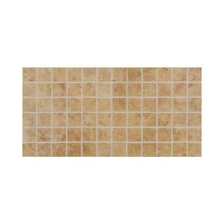 Daltile Fidenza Dorado 12 in. x 24 in. x 8 mm Porcelain Mesh Mounted Mosaic Floor and Wall Tile (24 sq. ft. / case) FD0322MS1P2