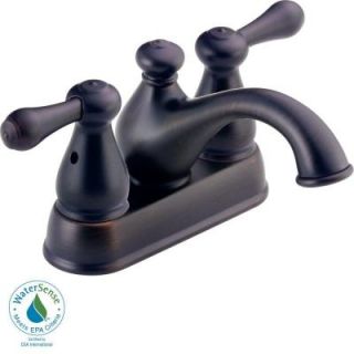 Delta Leland 4 in. 2 Handle High Arc Bathroom Faucet in Venetian Bronze 2578LFRB 278RB
