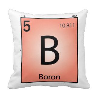 Boron (B) Element Pillow
