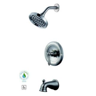 Pegasus Estates WaterSense Single Handle 1 Spray Tub and Shower Faucet in Brushed Nickel 874 5504
