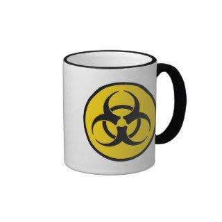 Yellow Biohazard Symbol Mug