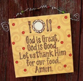 God Is Great Beaded Canvas Art   Wall Decor Stickers