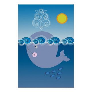 Little Whale Poster