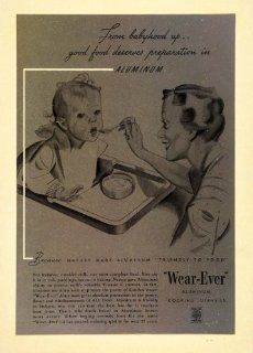 1936 Vintage Ad Wearever Aluminum Cookware Baby Mother   Original Print Ad  