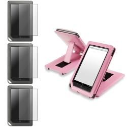 Pink Leather Case/ Screen Protector for Barnes & Noble Nook Color BasAcc Tablet PC Accessories