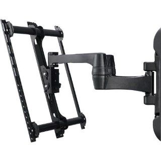 Sanus Full Motion Dual Arm Wall Mount For 42 Inch to 84 Inch TVs, Holds Up To 200 Lbs, Ultra Light Extruded Aluminum Wall Plate, QuickConnect System, FollowThru In Arm Cable Management Channel, Virtual Axis Tilting Technology, Black Finish Electronics