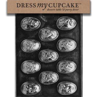 Dress My Cupcake DMCE440 Chocolate Candy Mold, Assorted Eggs, Easter Kitchen & Dining