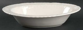 Steubenville Rose Point 10 Oval Vegetable Bowl, Fine China Dinnerware   All Whi