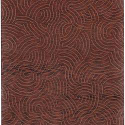 Julie Cohn Hand knotted Burgundy Royal Abstract Design Wool Rug (2 '6 x 10') Surya Runner Rugs