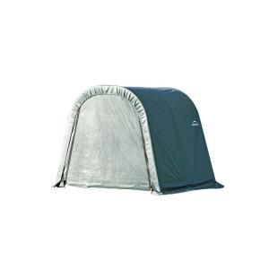 ShelterLogic 8 ft. x 20 ft. x 8 ft. Green Cover Round Style Shelter   DISCONTINUED 76857.0
