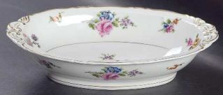 Haviland Chantilly 10 Oval Vegetable Bowl, Fine China Dinnerware   France, Scal