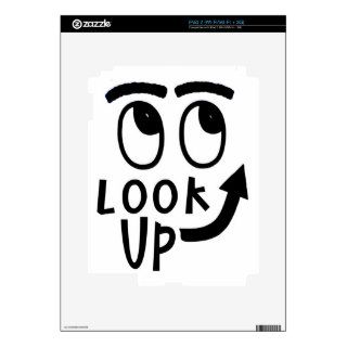 Funny "Look Up" Gifts and Novelties Decal For The iPad 2
