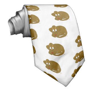 Cute Baby Brown Dinosaur Neck Tie