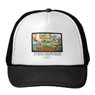 Funny Cat & Lawyer Truckers Cap Hats