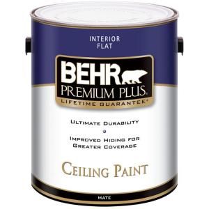 BEHR Premium Plus 1 gal. Flat Interior Ceiling Paint 55801