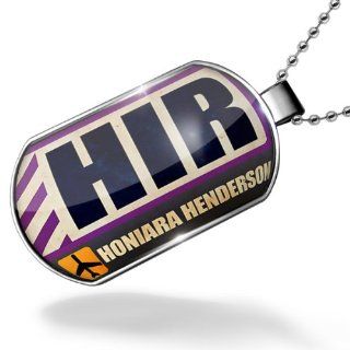 Dogtag Airportcode HIR Honiara Henderson Dog tags necklace   Neonblond NEONBLOND Jewelry