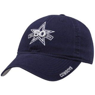 Reebok Dallas Cowboys Navy Blue 50th Anniversary Slouch Adjustable Hat  Sports Fan Baseball Caps  Sports & Outdoors