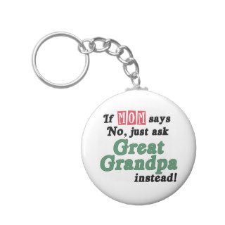 Just Ask Great Grandpa Key Chains