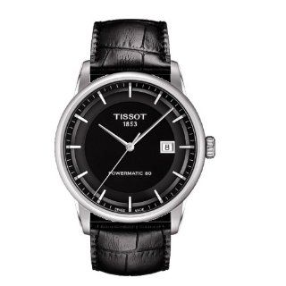Tissot Luxury Automatic with Black Leather Strap Men's watch #T086.407.16.051.00 Watches