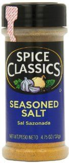 Spice Classics Seasoned Salt 4.75 Ounce (Pack of 12)  Flavored Salt  Grocery & Gourmet Food