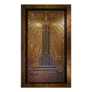 12x20 Empire State Building Poster Print