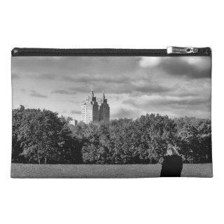 Black and White Central Park Landscape Photo Travel Accessory Bag