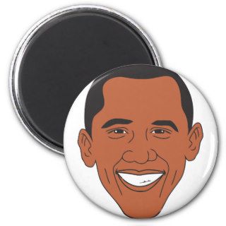 President Barack Obama Cartoon Face Refrigerator Magnets