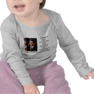 Ronald Reagan Gov't Like A Baby Alimentary Canal Tee Shirt