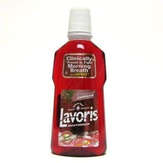Lavoris Mouthwash Original Cinnamon Flavor Low Alcohol 15 Oz. Bottles (444 Ml) Pack of 4 Health & Personal Care