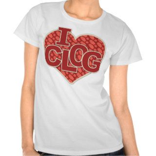 I Clog Clogger Heart Clogging Tshirts