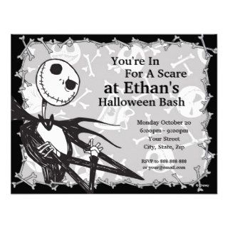 Nightmare Before Christmas Halloween Party Custom Announcement