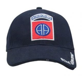 Navy Blue 82nd Airborne Deluxe Low Profile Cap Clothing