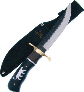 Frost Cutlery & Knives H204LI Frost Blackhills Wild Rains Bowie with Mountain Lion Shield  Fixed Blade Camping Knives  Sports & Outdoors