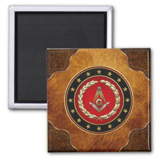 [500] Masonic Square and Compasses [3rd Degree] Magnet
