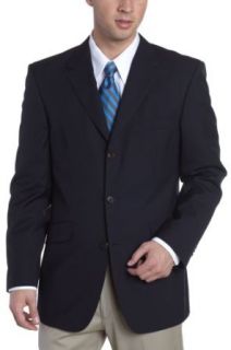 Louis Raphael Men's Super 120'S 3 Button Modern Athletic Fit Suit Jacket, Navy, 38 R at  Mens Clothing store